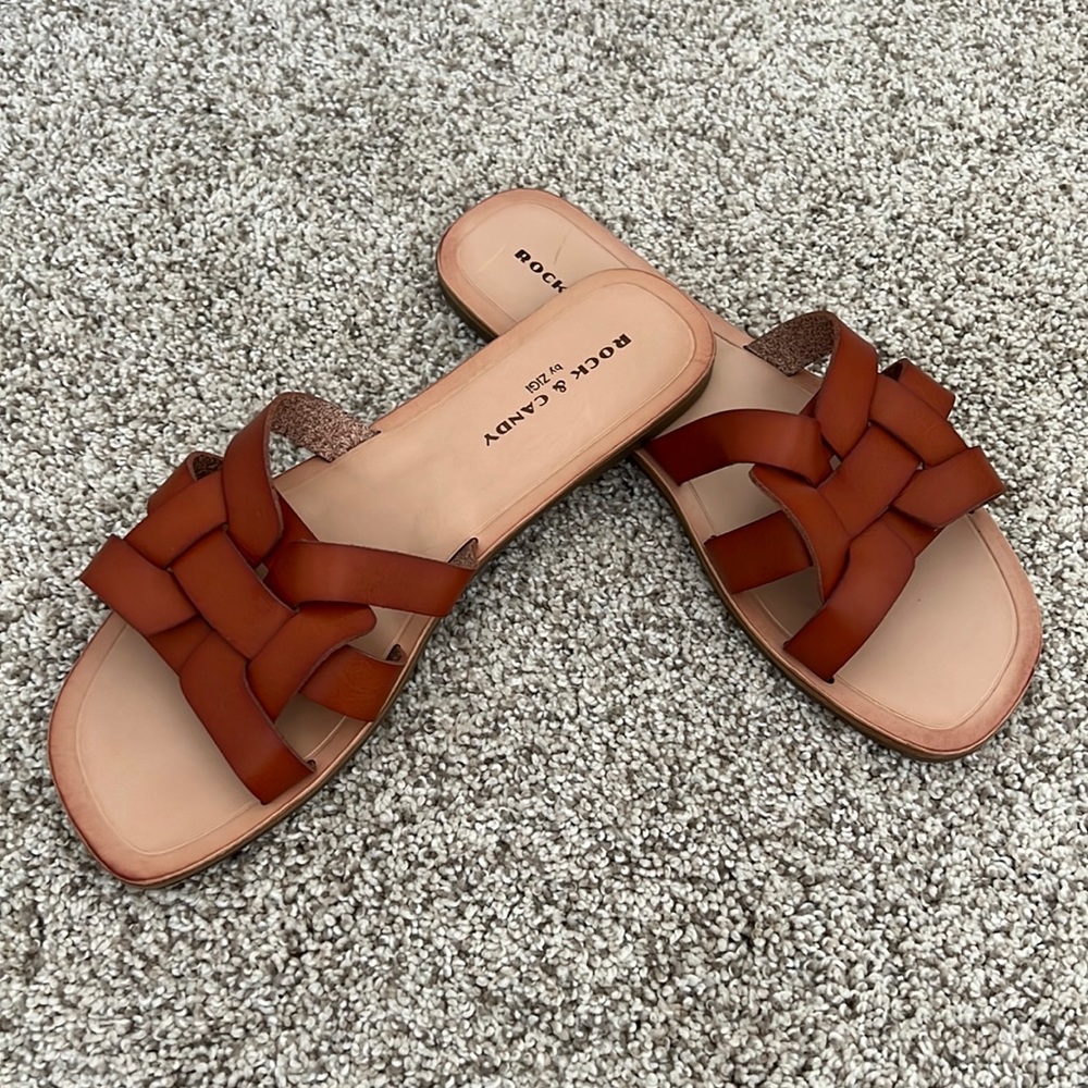 NWOT Rock & Candy Leather Sandals